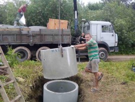 Тимошино замена шахты колодца