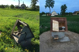 Чистка и ремонт колодца д. Холоповицы